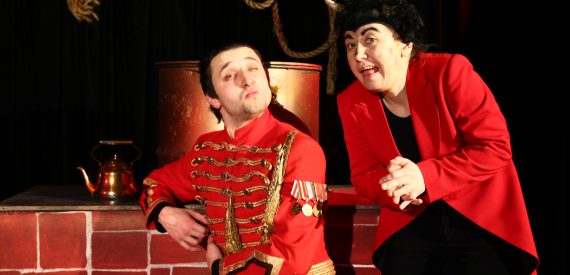 Spektakl "Spowiedź diabłów" w reżyserii Rafała Jędrzejczyka.